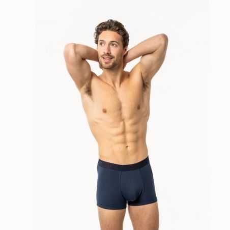 Lot de deux boxers "RODGER" coton bio, 95% coton bio