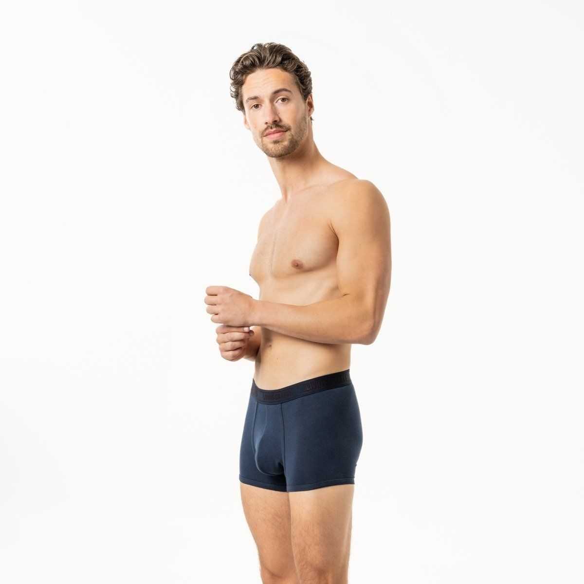 Lot de deux boxers "RODGER" coton bio, 95% coton bio