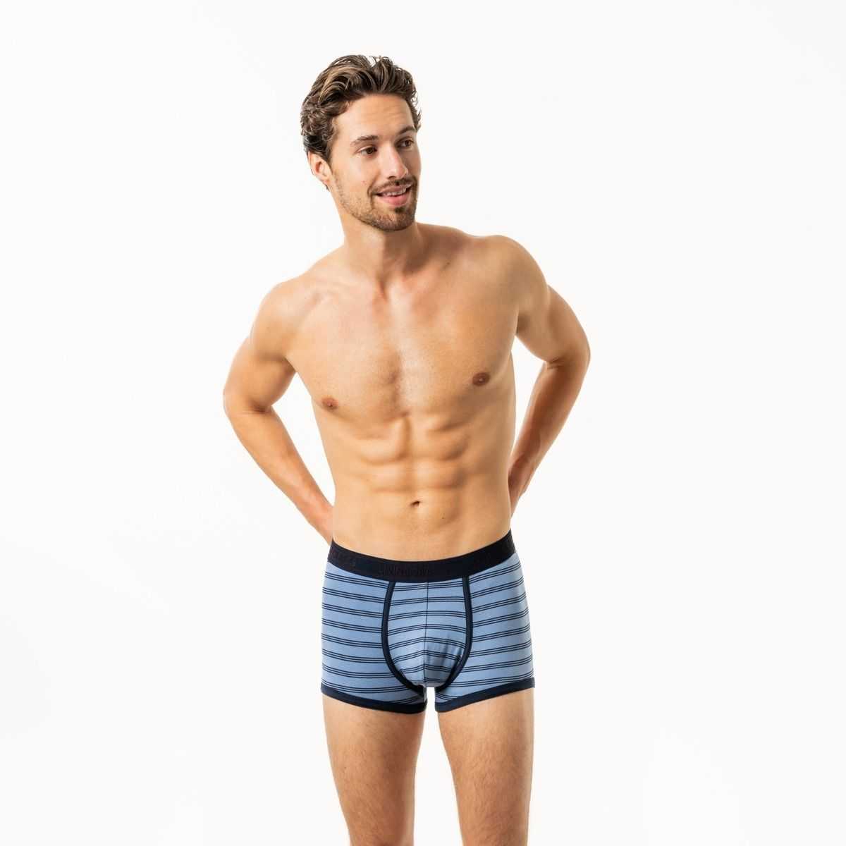 Lot de deux boxers "RODGER" coton bio, 95% coton bio