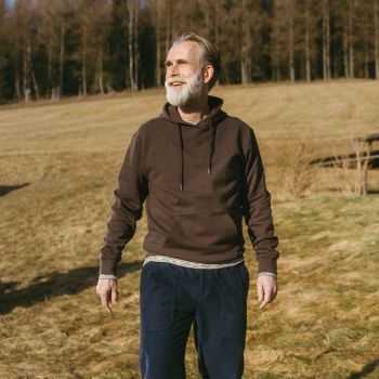 Sweat-shirt à capuche "SASSO" 100% coton bio, GOTS et VEGAN