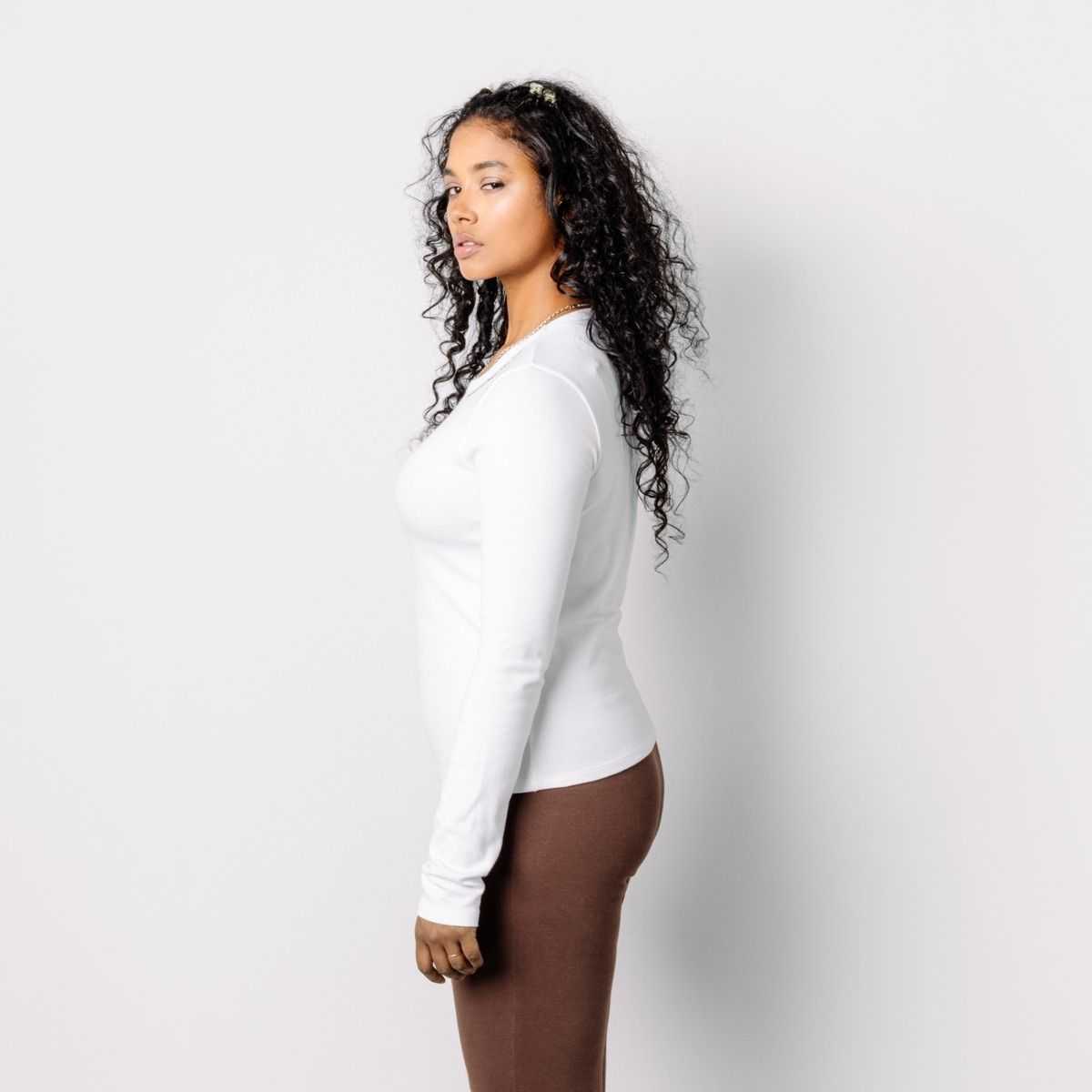 T-shirt manches longues "GEETA", coton bio