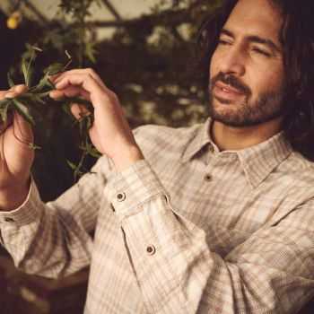 Chemise à carreaux tissée, manches longues - Chanvre et coton bio