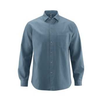 Chemise tissée à manches longues, avec poche - Chanvre et coton bio