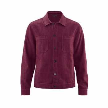 Chemise texturée pied-de-poule, manches longues - Chanvre et coton bio