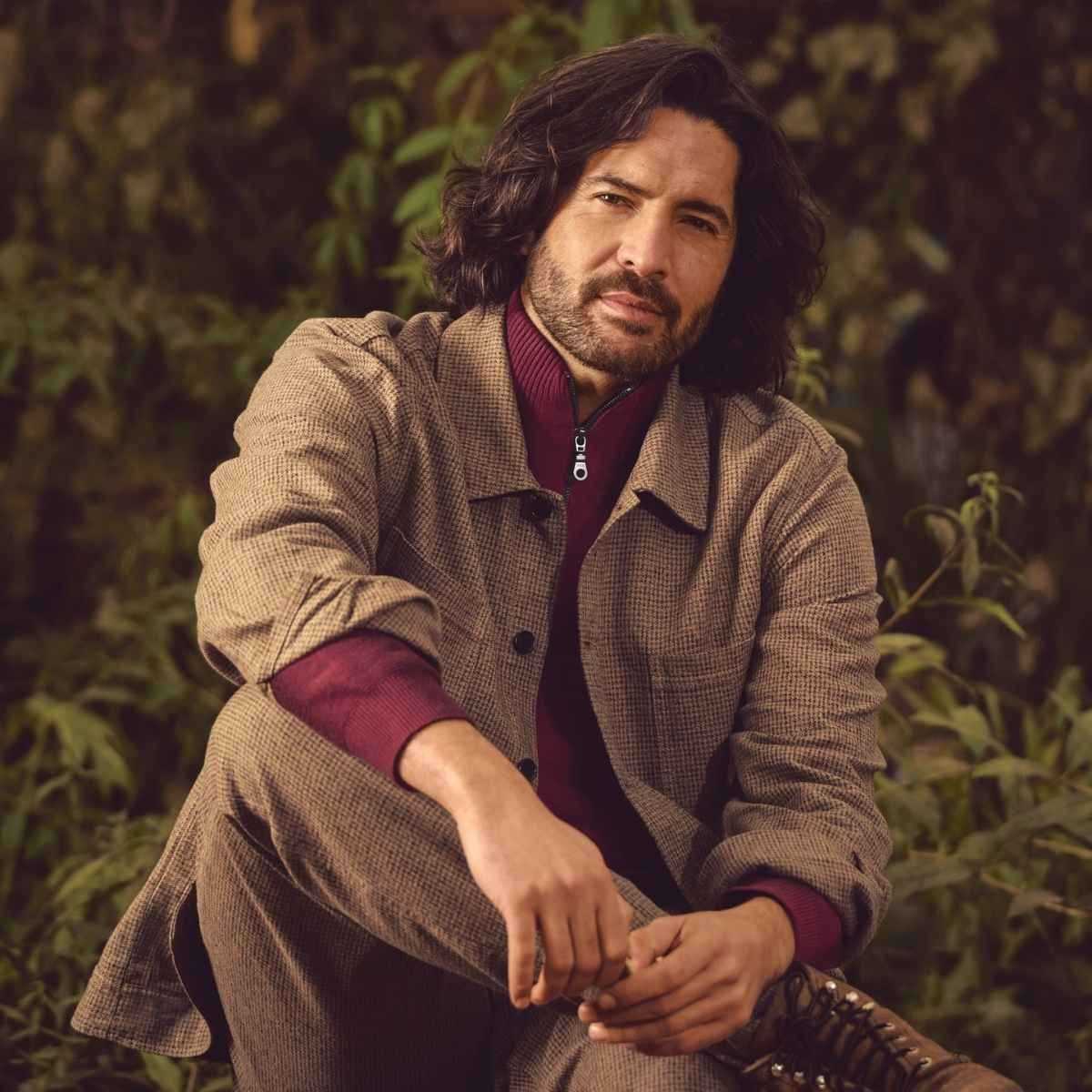 Chemise texturée pied-de-poule, manches longues - Chanvre et coton bio