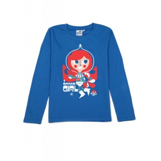 T-shirt bleu Space Girl