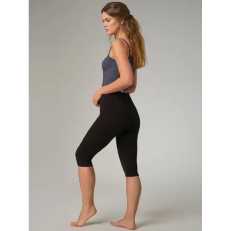 Pantacourt noir, 92% coton bio, GOTS, Fairtrade