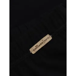 Pantacourt noir, 92% coton bio, GOTS, Fairtrade