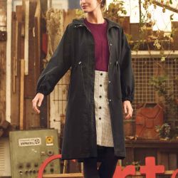 Parka Mi-longue à Capuche - Coton Bio et Chanvre