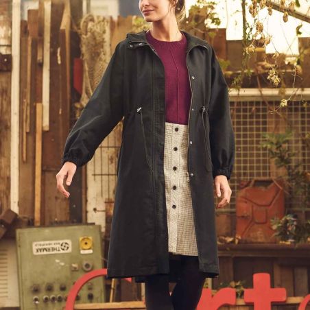 Parka Mi-longue à Capuche - Coton Bio et Chanvre