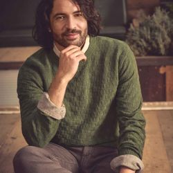 Pull Maille Damier - Chanvre et Coton bio