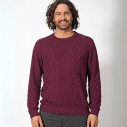 Pull Maille Damier - Chanvre et Coton bio