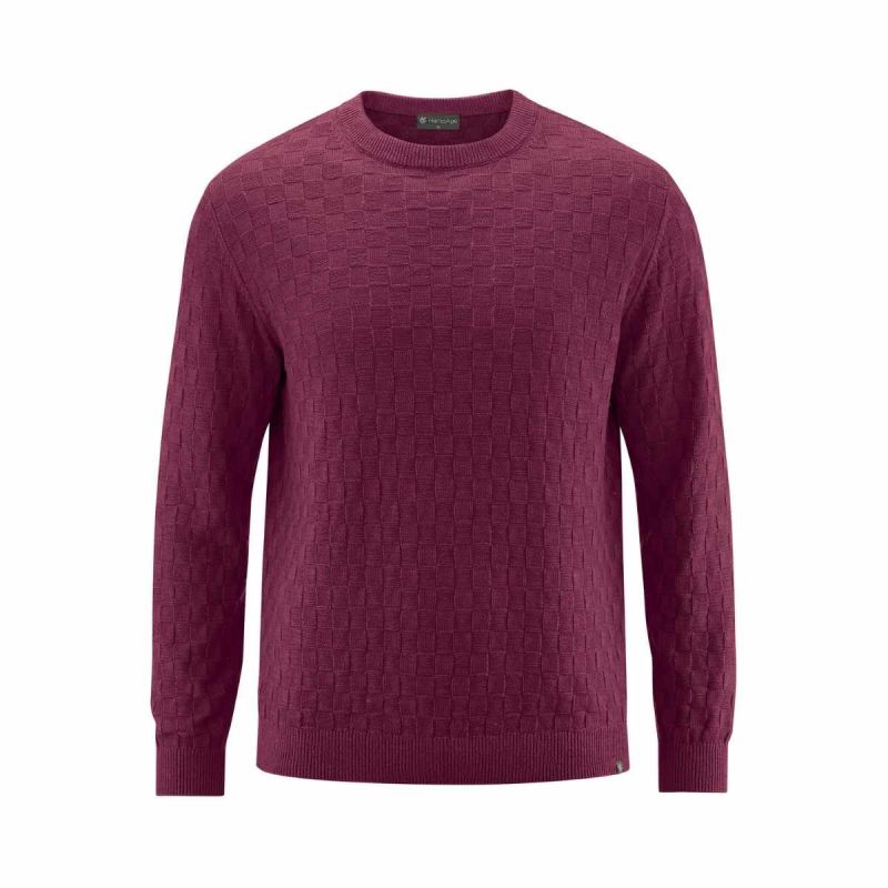 Pull Maille Damier - Chanvre et Coton bio