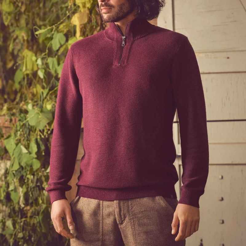 Pull Troyer Col Zippé - Chanvre et Coton Bio