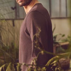 T-shirt Manches Longues Rayé Homme - Chanvre et Coton Bio