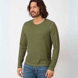 T-shirt Manches Longues Rayé Homme - Chanvre et Coton Bio