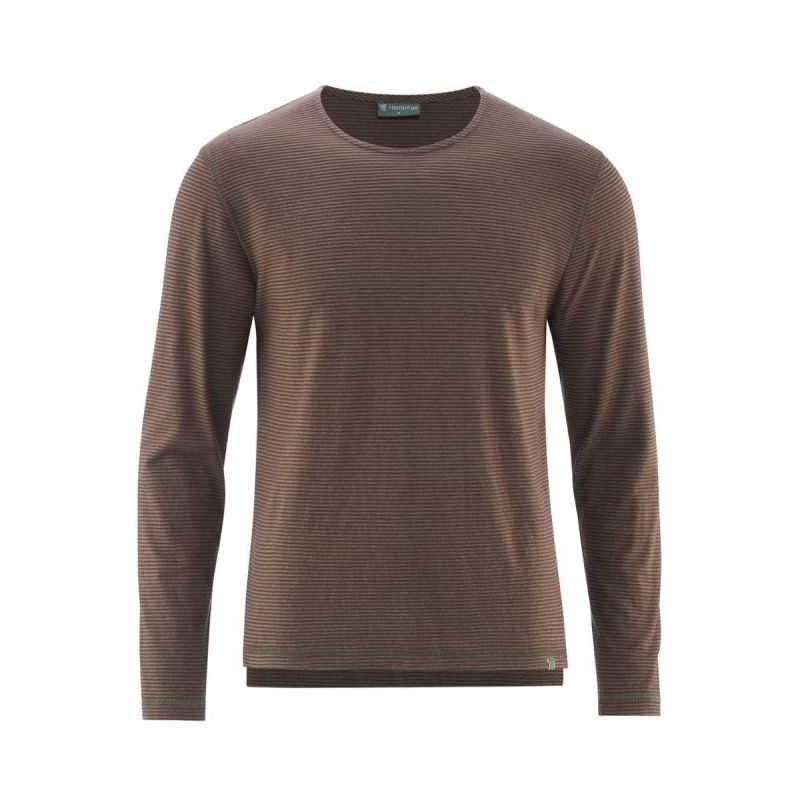 T-shirt Manches Longues Rayé Homme - Chanvre et Coton Bio T-shirt Manches Longues Rayé Homme - Chanvre et Coton Bio