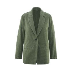 Blazer Oversize Pied-de-Poule - Chanvre et Coton Bio