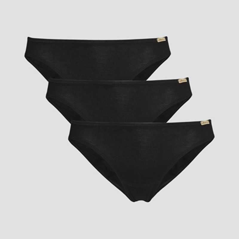 Lot de 3 culottes jazz - 92% coton bio - GOTS, Fairtrade