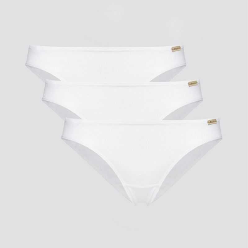 Lot de 3 culottes jazz - 92% coton bio - GOTS, Fairtrade