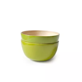 Couleur Lime, DEUX GRANDS BOLS,Bo Large, marque EKOBO écologique et design