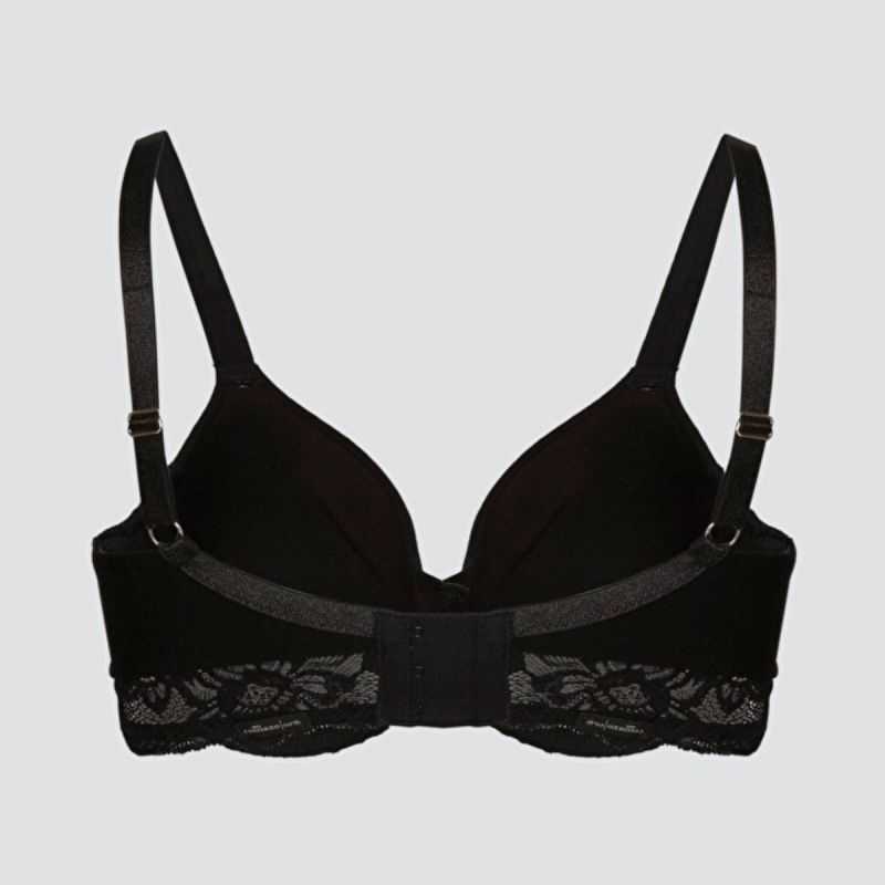 Soutien-gorge à armatures avec dentelle - 92% coton, Fairtrade