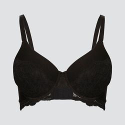 Soutien-gorge à armatures avec dentelle - 92% coton, Fairtrade