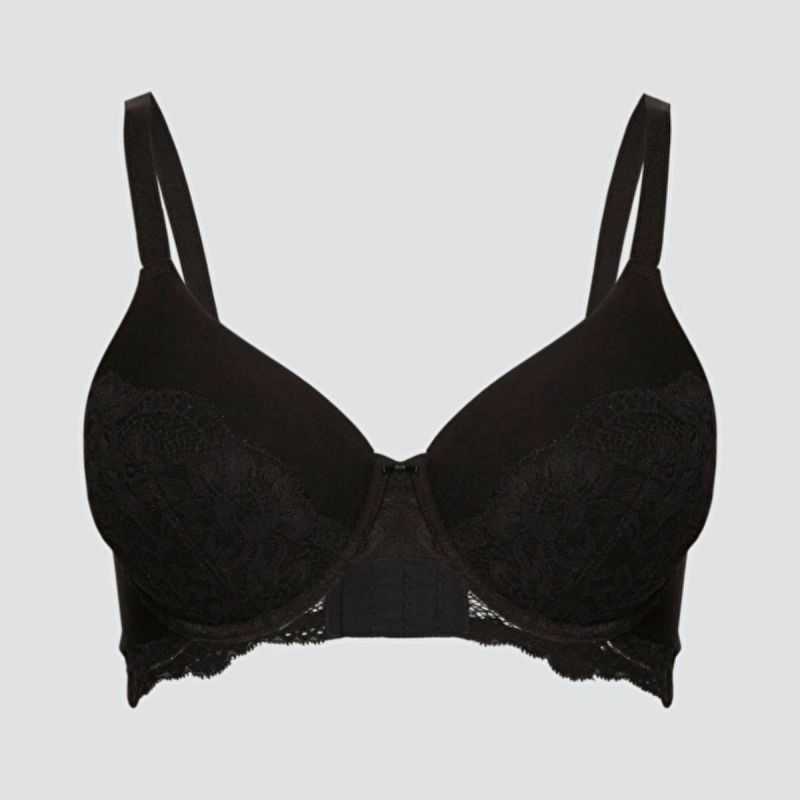 Soutien-gorge à armatures avec dentelle - 92% coton, Fairtrade