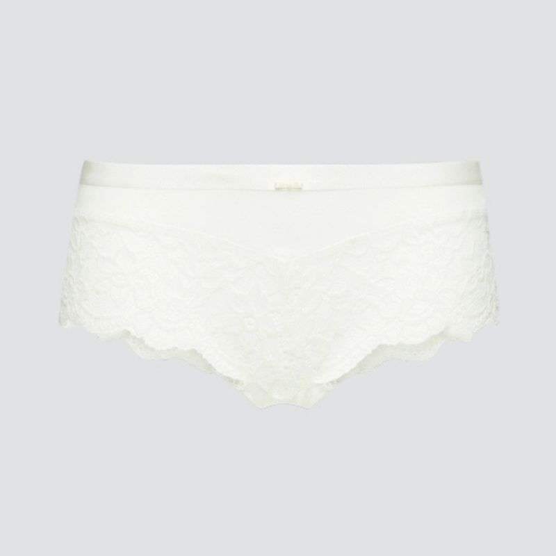 Culotte shorty brésilien avec dentelle - 92% coton bio - GOTS, Fairtrade