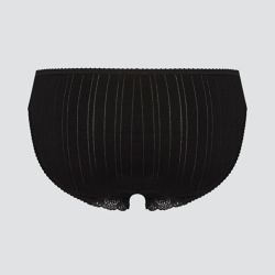 Mini-culotte à rayures satinées avec dentelles - 92% coton bio - GOTS, Fairtrade
