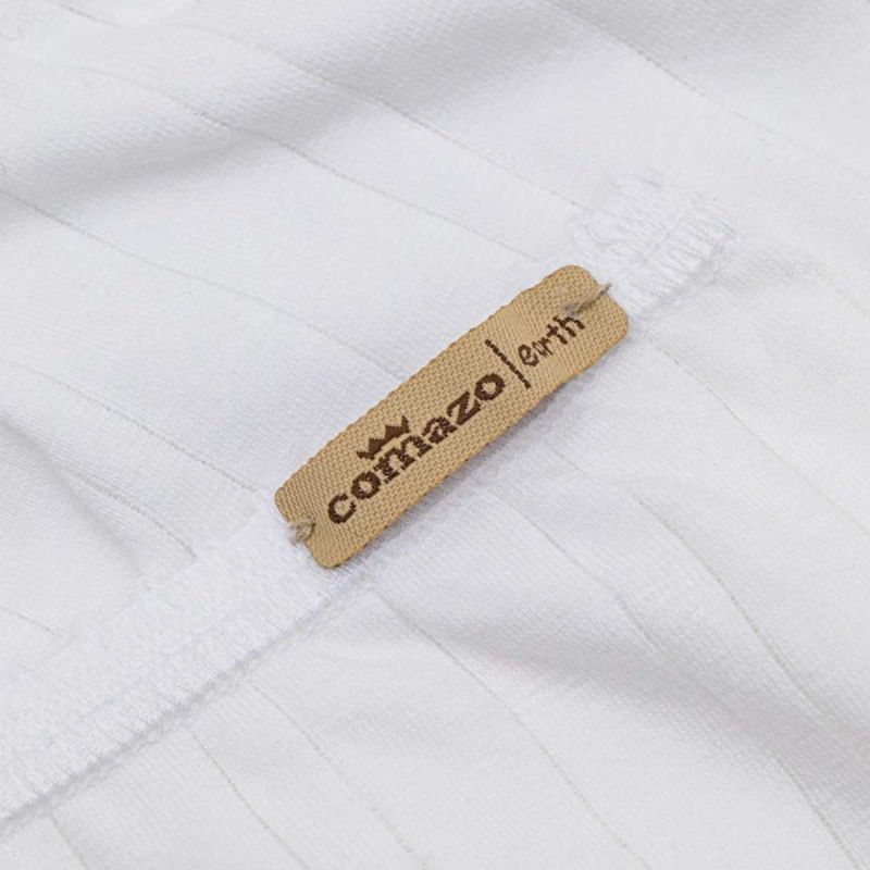 Shorty à rayures satinées et dentelle - 92% coton bio - GOTS, Fairtrade