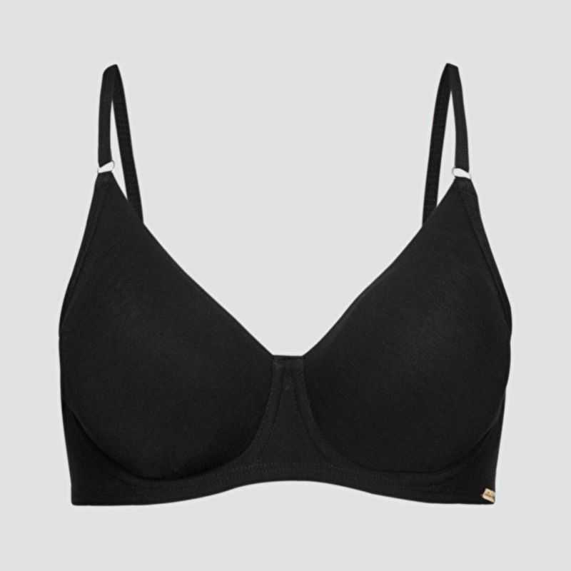 Soutien-gorge coqué avec armatures - 92% de coton bio - GOTS, Fairtrade