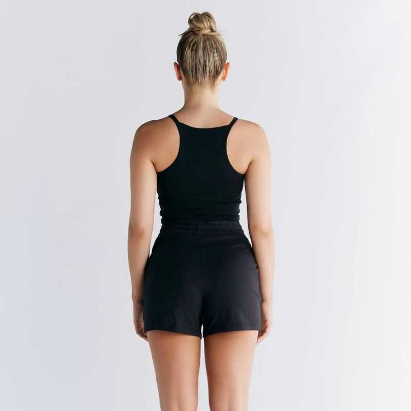 Top court brassière intégrée, dos nageur - Coton bio GOTS