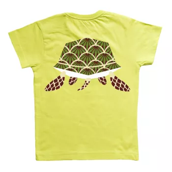T-shirt coton bio vert Tortue