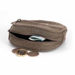 Porte-monnaie zippé - Chanvre et coton Bio