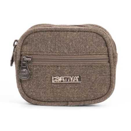 Porte-monnaie zippé - Chanvre et coton Bio