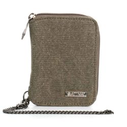 Portefeuille zippé avec chaîne - Chanvre et Coton bio