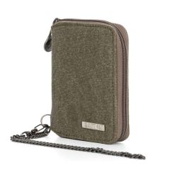 Portefeuille zippé avec chaîne - Chanvre et Coton bio