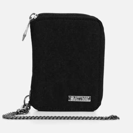 Portefeuille chaînette en chanvre et coton bio