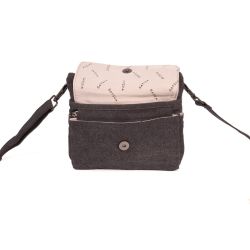 Sacoche bandoulière nombreux rangements "Day Tripper" - Chanvre et Coton bio