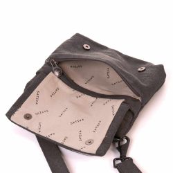 Sacoche bandoulière nombreux rangements "Day Tripper" - Chanvre et Coton bio