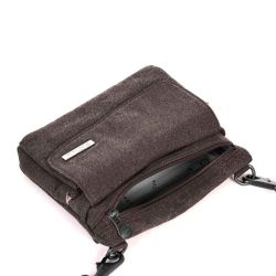 Sacoche bandoulière nombreux rangements "Day Tripper" - Chanvre et Coton bio