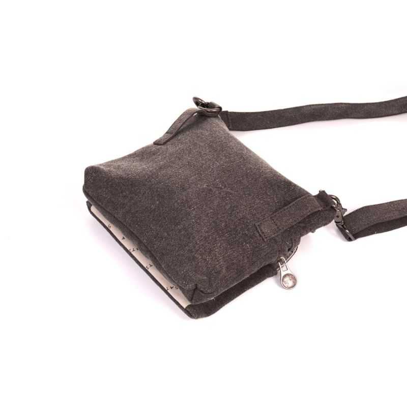 Sacoche bandoulière nombreux rangements "Day Tripper" - Chanvre et Coton bio