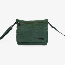 Sacoche bandoulière nombreux rangements "Day Tripper" - Chanvre et Coton bio