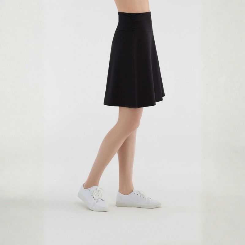 Jupe trapèze, taille confort - 95% Coton bio - GOTS Jupe trapèze, taille confort - 95% Coton bio - GOTS