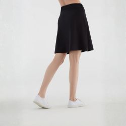 Jupe trapèze, taille confort - 95% Coton bio - GOTS