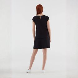Jupe trapèze, taille confort - 95% Coton bio - GOTS Jupe trapèze, taille confort - 95% Coton bio - GOTS