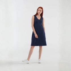 Robe droite sans manches - 95 % coton bio - GOTS