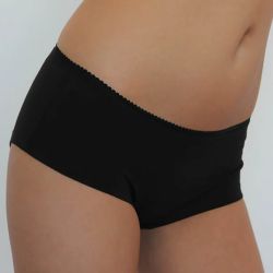 Shorty confortable avec dentelle - 95% coton bio - GOTS