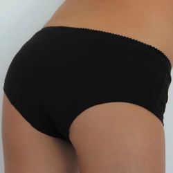 Shorty confortable avec dentelle - 95% coton bio - GOTS